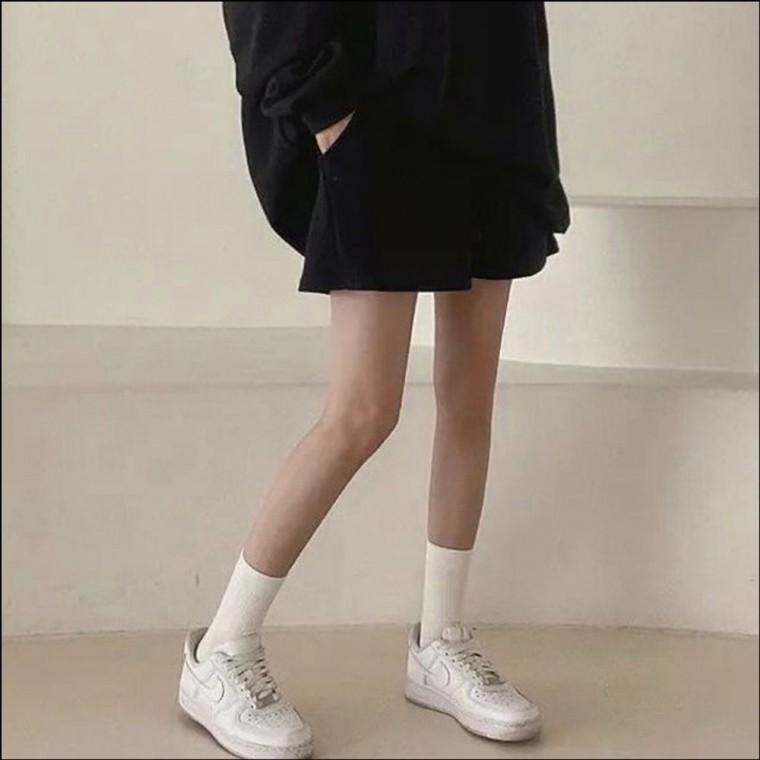 3부 데일리 트레이닝팬츠 여름 반바지 밴딩 허리 여자