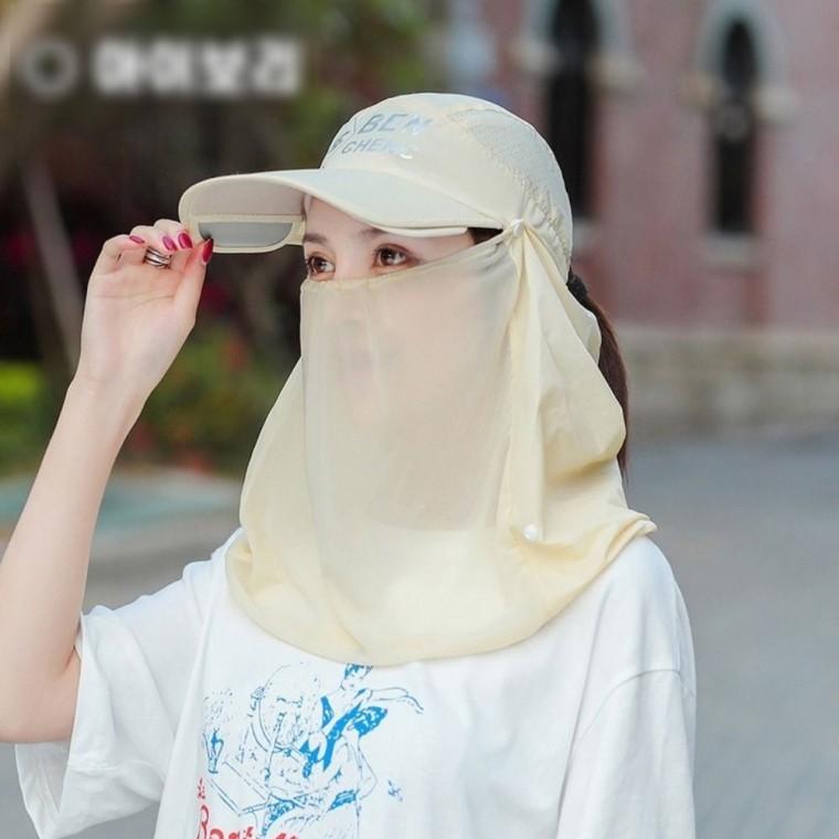 볼캡 여름 여자 햇빛차단 썬바이저 목가리개 날개