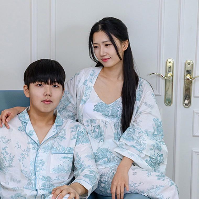 여성 여름잠옷 잠옷 세트 용 파자마 상하의 M 겨울잠옷 잠옷세트 편한잠옷