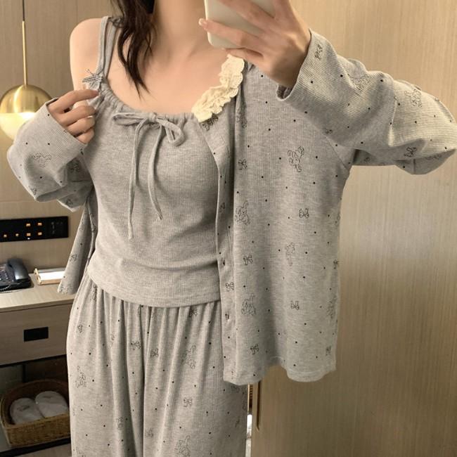 러블리 세트 여성파자마 모달 편한잠옷 여름잠옷 홈웨어세트 데일리 겨울잠옷