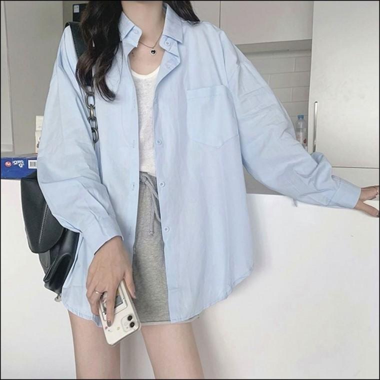 넉넉한핏 여자 여름 남방 긴팔 간절기 3컬러 봄 셔츠 루즈핏