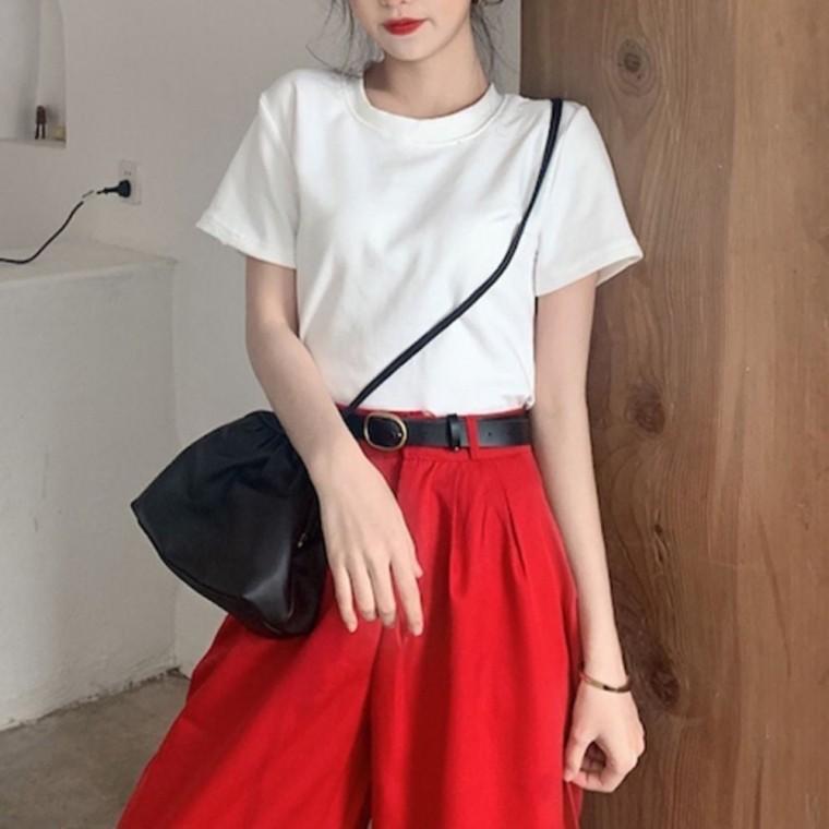 여성 티셔츠 핏좋은 5컬러 반팔티셔츠 여름 무지