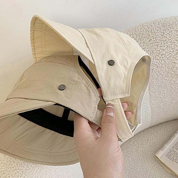 [DL] 마스크 고정형 무지 썬캡 햇빛 자외선차단 데일리 캡모자