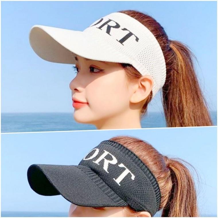 데일리 여성 니트 썬 캡 테니스 여성 스포츠 썬 캡