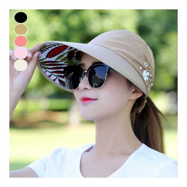 중년여자 자외선차단 모자 썬캡 썬캡 여자 골프