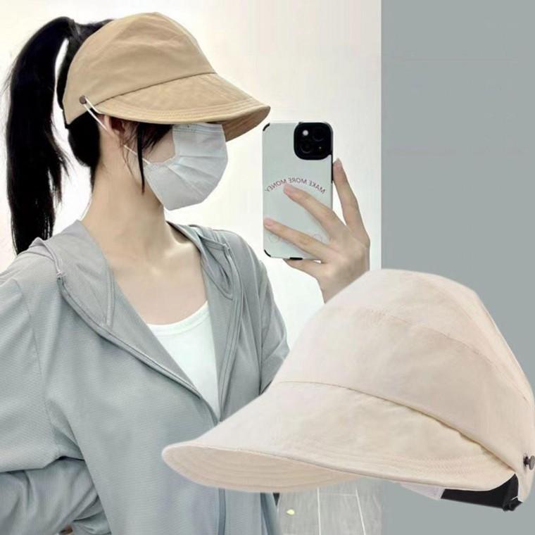 포니테일 썬캡 챙 넓은 캡 모자 마스크걸이 DD-12736
