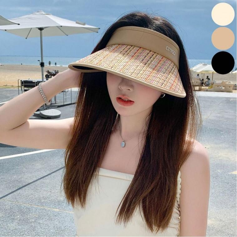 모자 휴양지 선캡 썬캡 햇빛차단 비치 밀짚 컬러