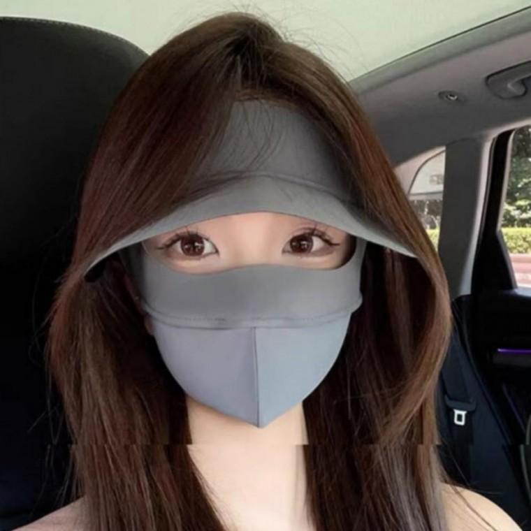 uv 넓은 챙 일체형 와이드 모자 마스크 차단 풀커버 가리개 썬캡 햇빛