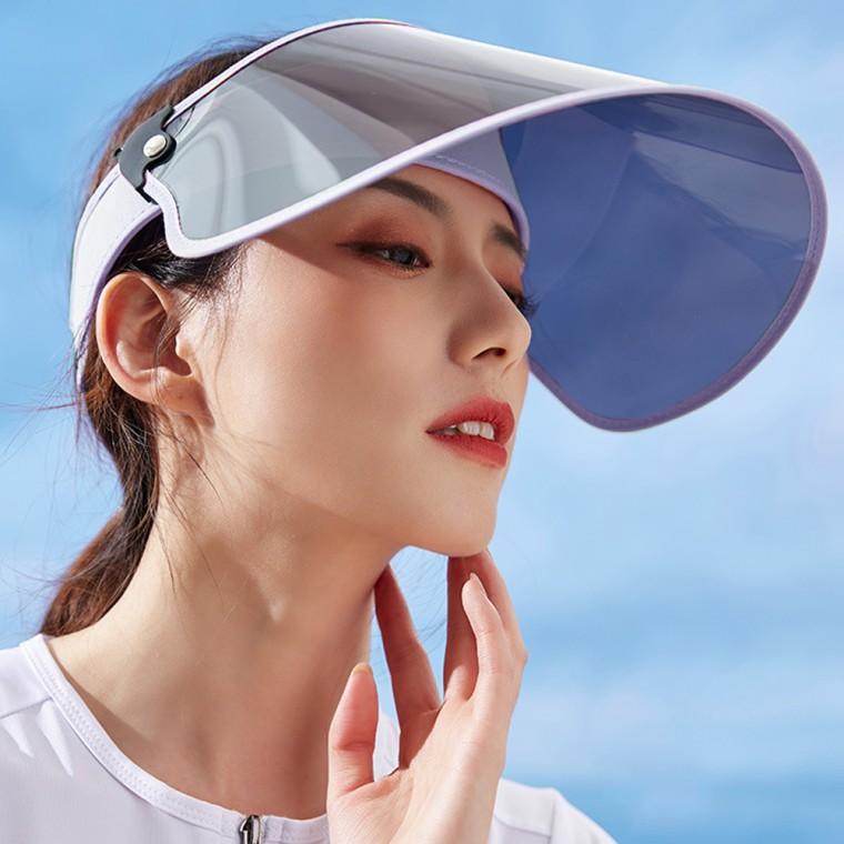 썸머스타 자외선차단 돌돌이 썬캡(퍼플)