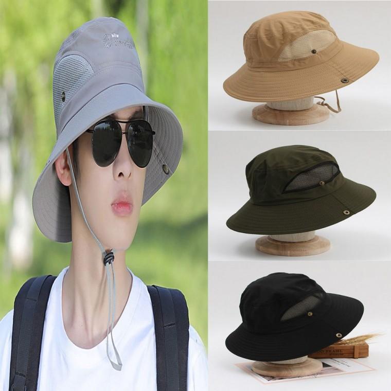 남성썬캡 모자 통풍 아웃도어 벙거지 여름 메쉬 등산