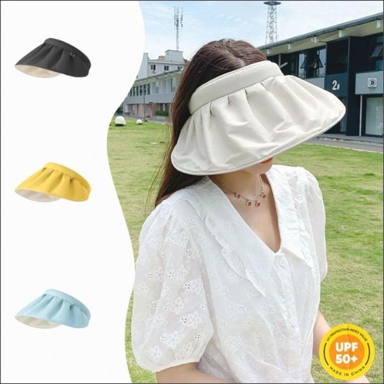 여자 투웨이 자외선차단 골프 배색 4컬러 라운딩 모자 여름모자 썬캡