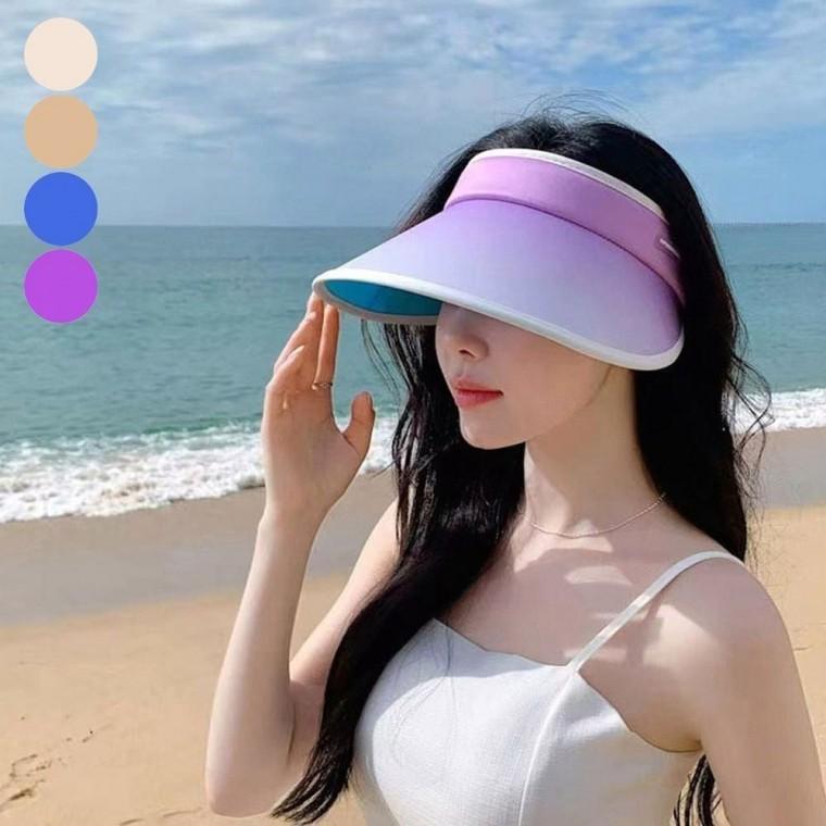 썬캡 휴양지 경량 바닷가 그라데이션 차단 햇빛 여름