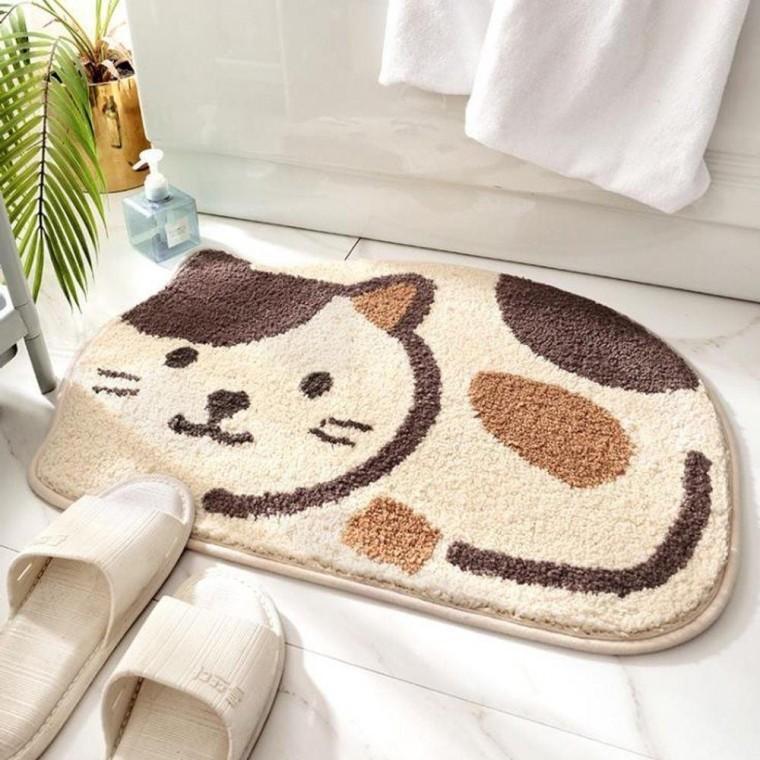 고양이 발매트 극세사 현관 화장실 매트 러그
