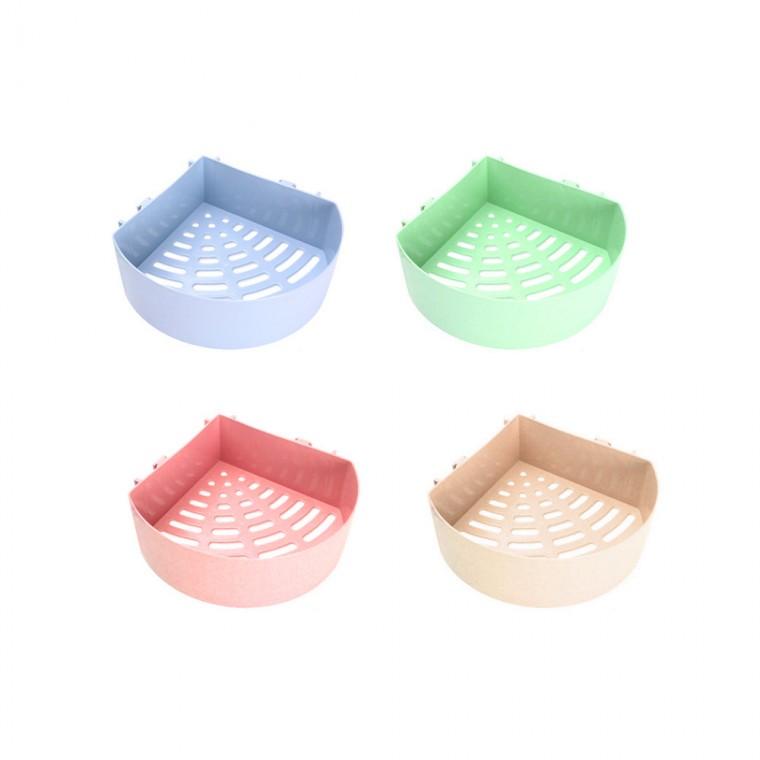 욕실 코너 주방용품 무타공 욕실용품 부착식 미니 선반 부착 정리