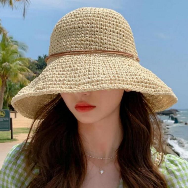 휴양지 비치룩 여름 왕골 벙거지 리본 라피아 3컬러 여성 라피아햇 바캉스 모자 리본 밀짚모자 여름 코디
