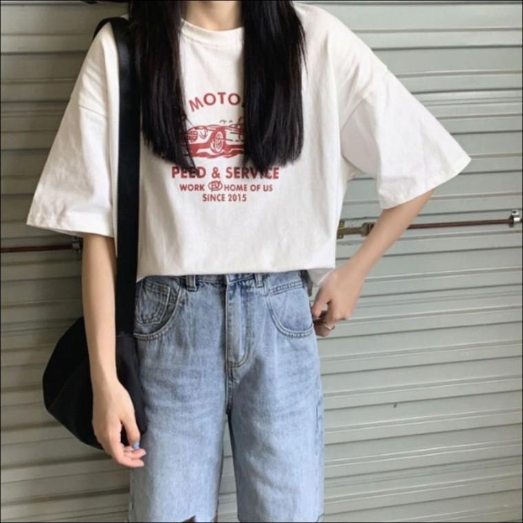 반팔티 라운드넥 티셔츠 데일리 2컬러 여자 반팔 루즈핏 여름