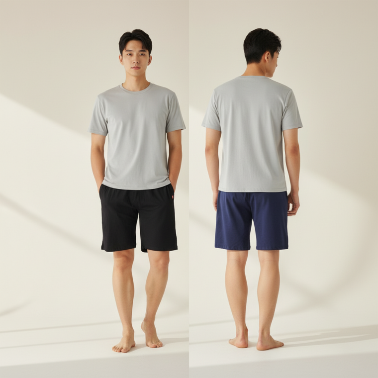 여름 냉감 스판 5부 반바지 남성 여성 시원한 쿨링 팬츠 얇은 홈웨어 바지