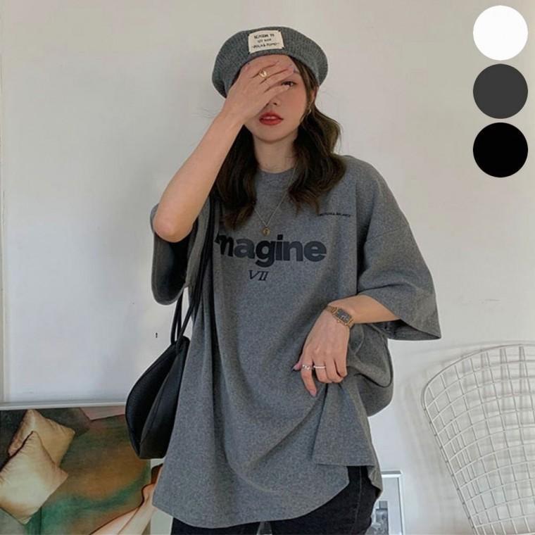 반팔 티셔츠 여름 레터링 편한 여자 루즈핏 데일리