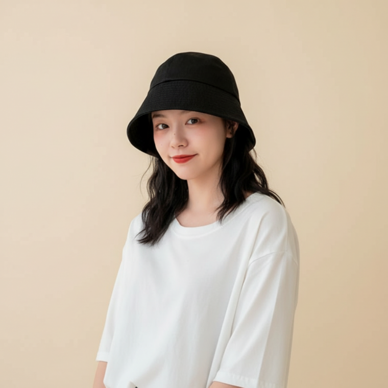 데일리 여성 챙모자 자외선 차단 나들이 휴가용 벙거지 버킷햇 여름 모자
