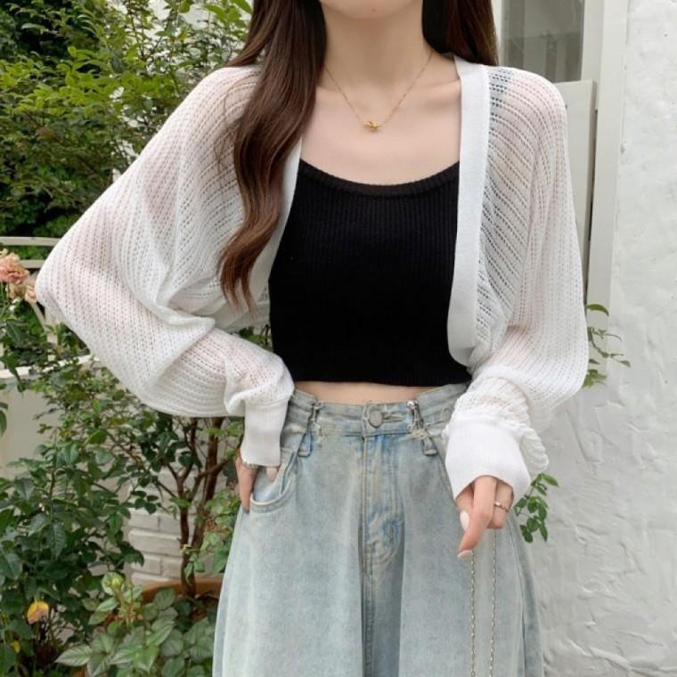 시스루 볼레로 여리핏 비치 여름 가디건
