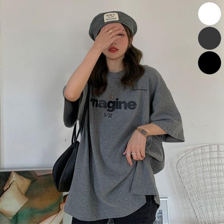 티셔츠 여자 레터링 편한 반팔 데일리 루즈핏 여름