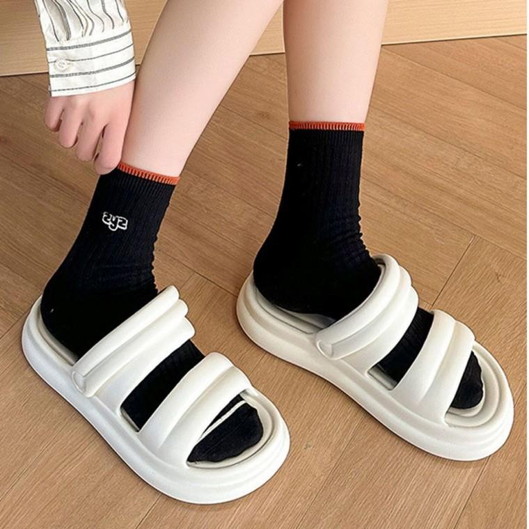캐주얼 통굽 여성 2 여름 쿠션감 슬리퍼 샌들 실내화