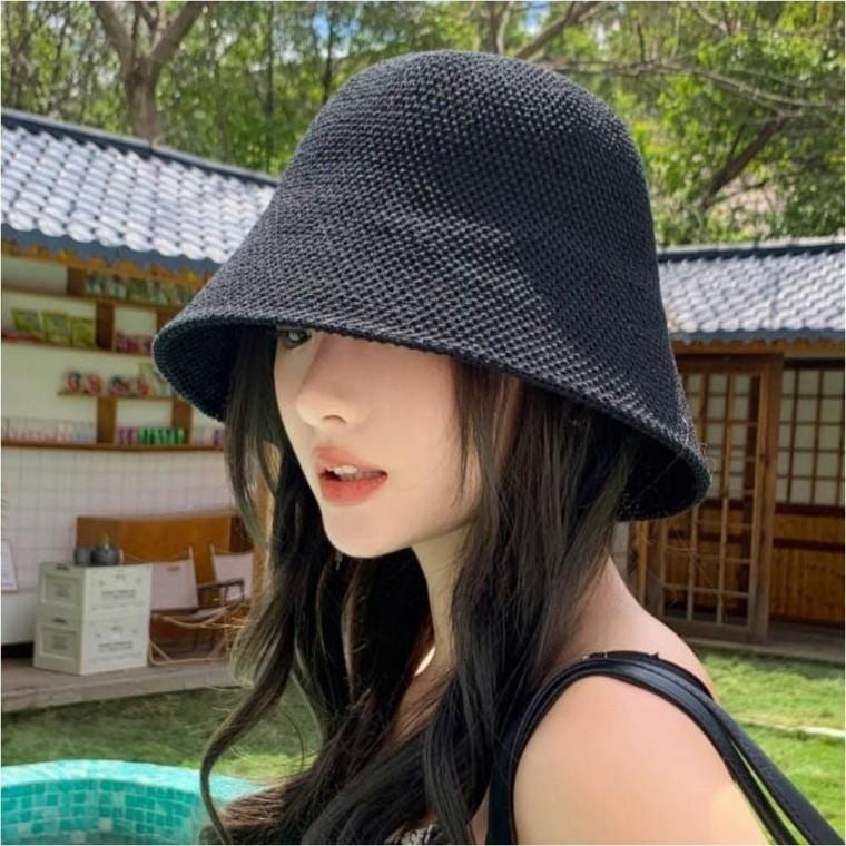 여자 외출 버킷햇 통풍 모자 벙거지 여름 베이직