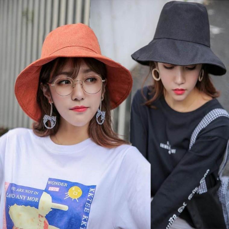챙넓은 버킷햇 코튼 벙거지 햇빛 여자 여름 차단 모자