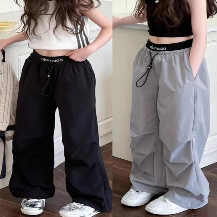 바지 바스락 와이드팬츠 여름 셔링 허리밴딩 2색 여자
