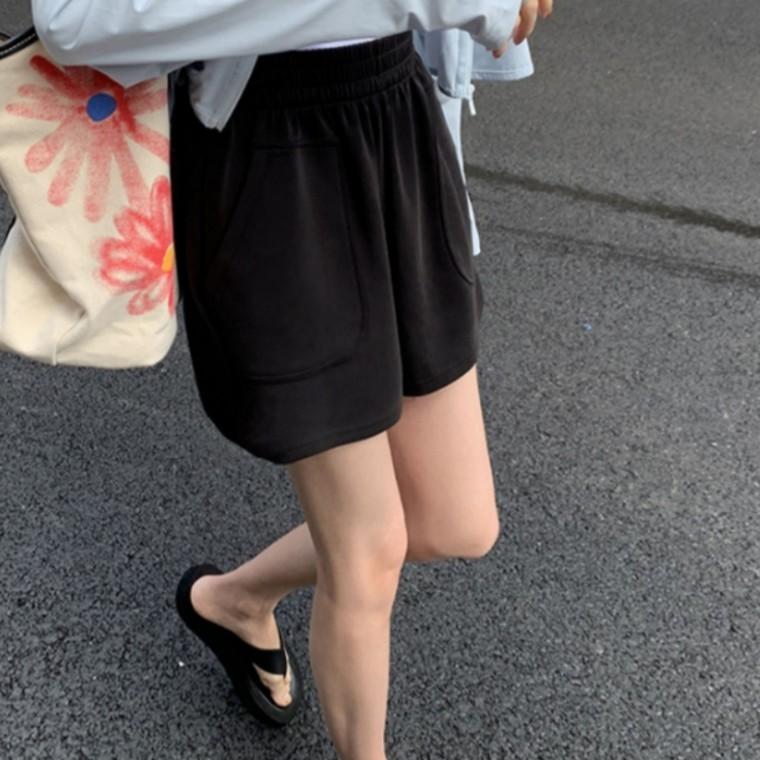 추리닝 숏팬츠 여름 반바지 3색 여성 편한 포켓 밴딩