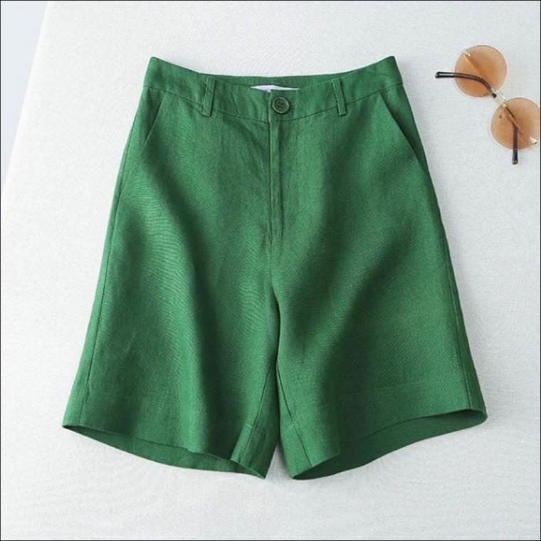 허리 린넨 데일리 반바지 여름 7컬러 여자 뒷밴딩 마바지