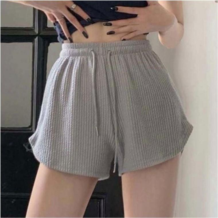 허리밴딩 짧은 5컬러 여름 트레이닝 리브드 여자 숏팬츠 반바지
