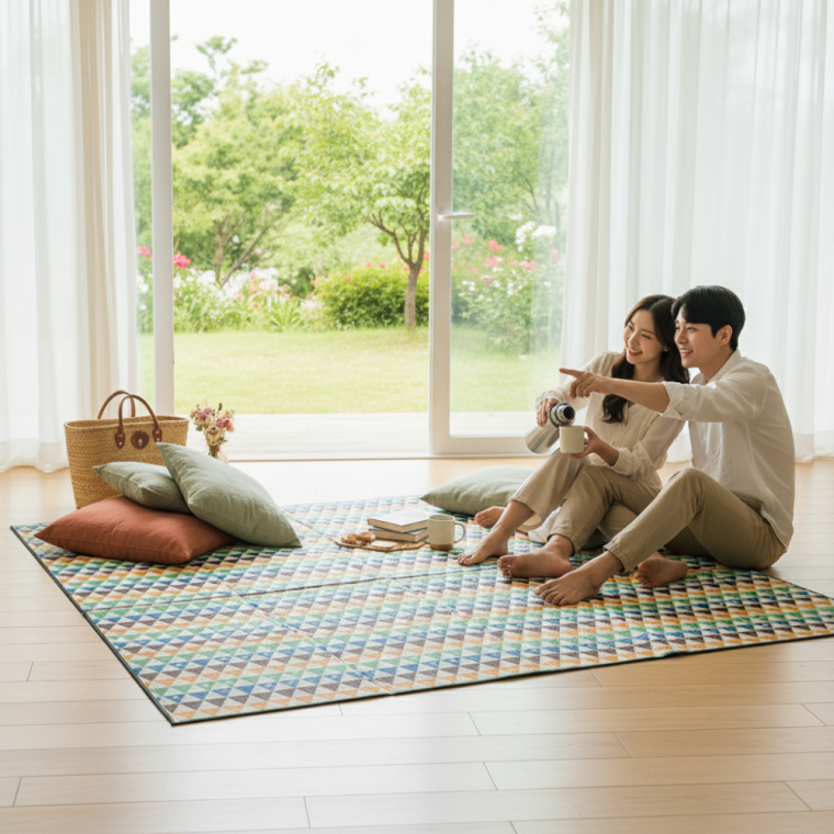 대형 캠핑매트 240x200 접이식 방습 돗자리 야외 피크닉 나들이 매트