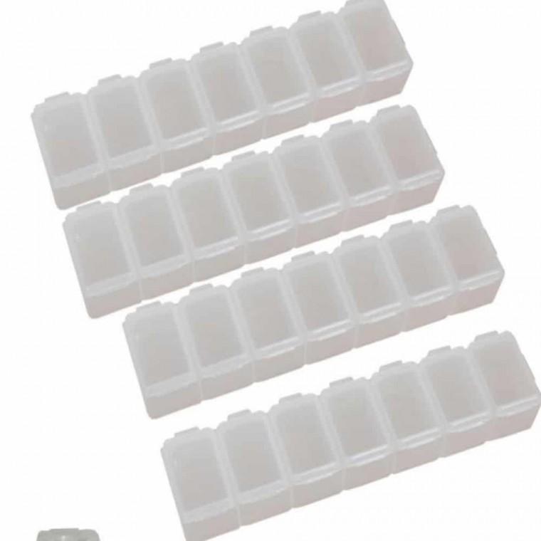 휴대용 알약통 4통 약보관함 약정리함 휴대용약통케이스 휴대용알약통 영양제통