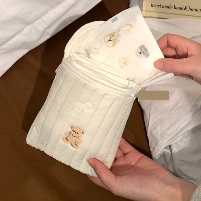 여성용 휴대용 파우치 파우치 생리대 시크릿