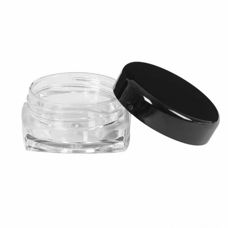 투명 크림 화장품 공병 3g 100p 화장품샘플공병 화장품보관통 휴대용소분용기 화장품소분용기 크림소분용기