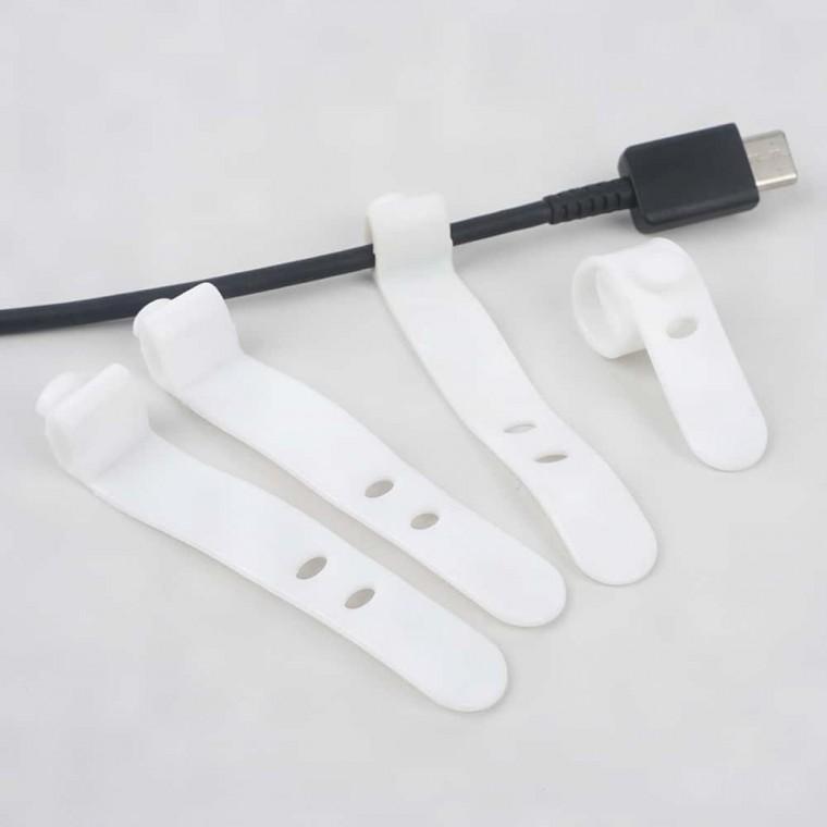 전선정리 4P 선 휴대용 실리콘 정리기