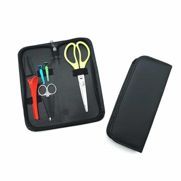 가위 가죽 케이스 검정 가위보관케이스 미용스텝가방집 가죽가위집 가위보관가방 헤어가방 가위집보관 미용