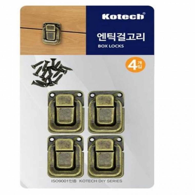 가구 걸고리 엔틱 4P 박스잠금장치 가방걸고리 가방잠금장치 가방DIY 상자잠금장치