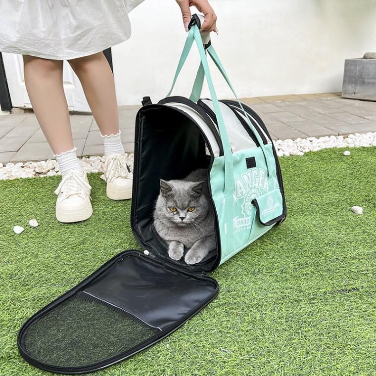 [GS마켓] 반려동물 이동가방 강아지 고양이 캐리어백 확장형 펫 이동가방 통풍 외출가방