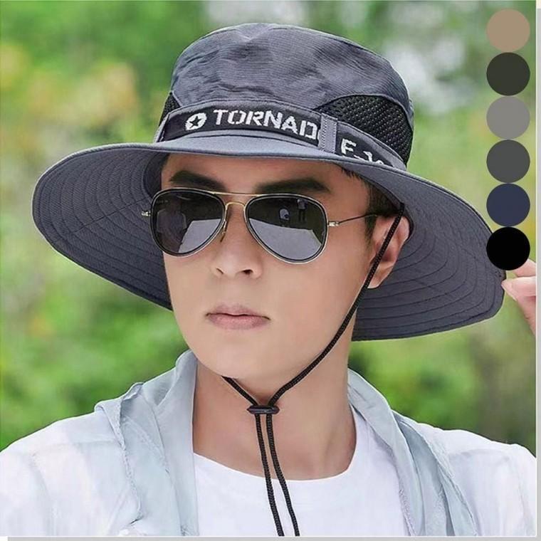 챙 낚시 여름 모자 넓은 메쉬 남자 사파리 통풍 등산