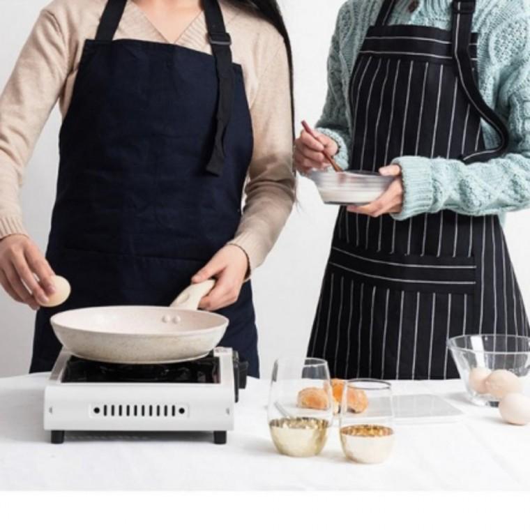 모던 북유럽 스타일 카페 앞치마 플로리스트 디자인 작업용 원피스 앞치마 주방 앞치마 요리용 작업복 소품
