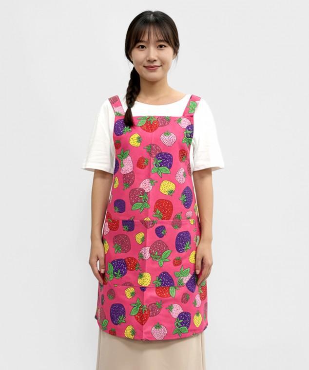 달콤한 베리 앞치마 주방 식당 업소용 바리스타 카페 앞치마