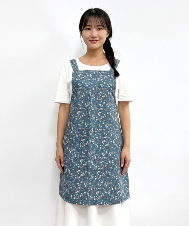 들꽃 앞치마 주방 식당 업소용 바리스타 카페 앞치마