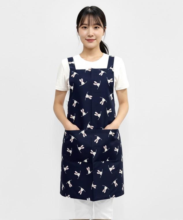 토끼들의 정원 앞치마 주방 식당 업소용 바리스타 카페 앞치마