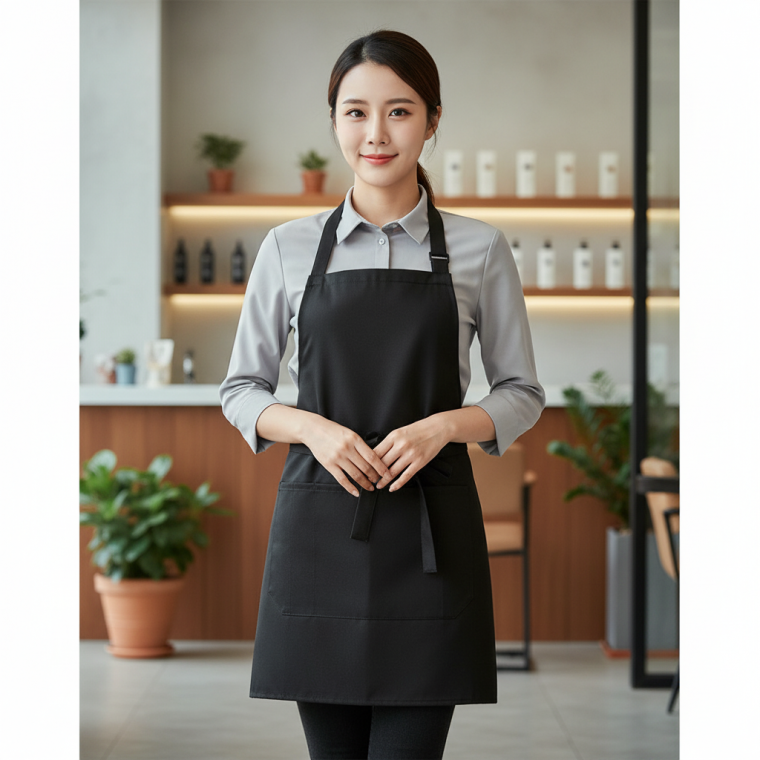 허리 랩 앞치마 카페 주방용 미용실 식당 업무용 유니폼 작업복