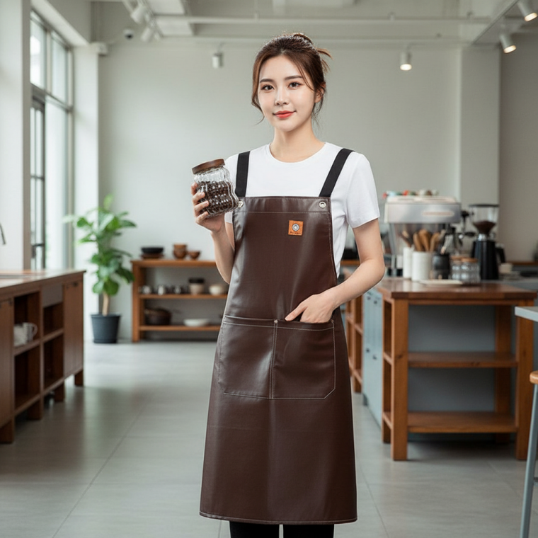 방수 앞치마 주방 조리용 오염방지 작업복 카페 미술 공방 업소용