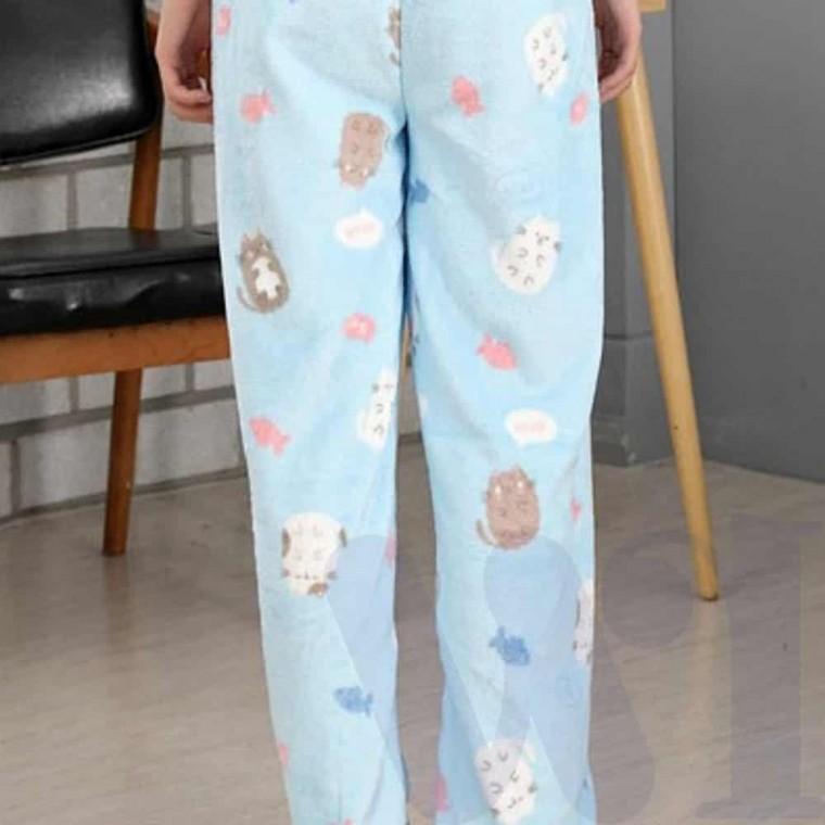 여성 겨울 홈웨어 블루캣 예쁜잠옷 여자잠옷 겨울홈웨어 우정잠옷 커플겨울잠옷