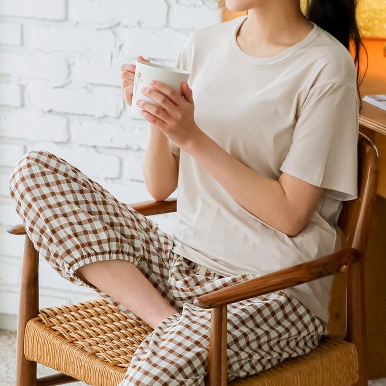 파자마 잠옷세트 겨울잠옷 여성잠옷 여성파자마 여성라운지웨어 편한잠옷 체크