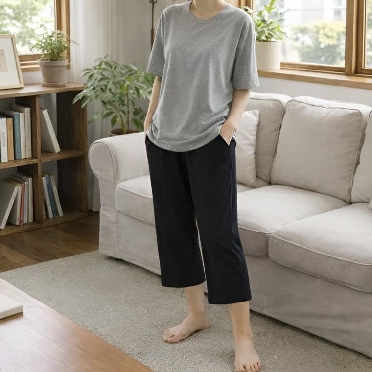잠옷 여성라운지웨어 겨울잠옷 밴딩 편한잠옷 파자마 팬츠 홈웨어 실내복여성